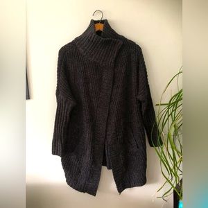 Cozy charcoal cardigan